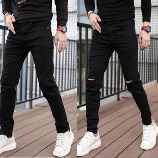 Quần Jean Nam Rách gối chất bò cotton co dãn Quần rin nam apmen NHIỀU MẪU ĐẸP Q62 mẫu mới