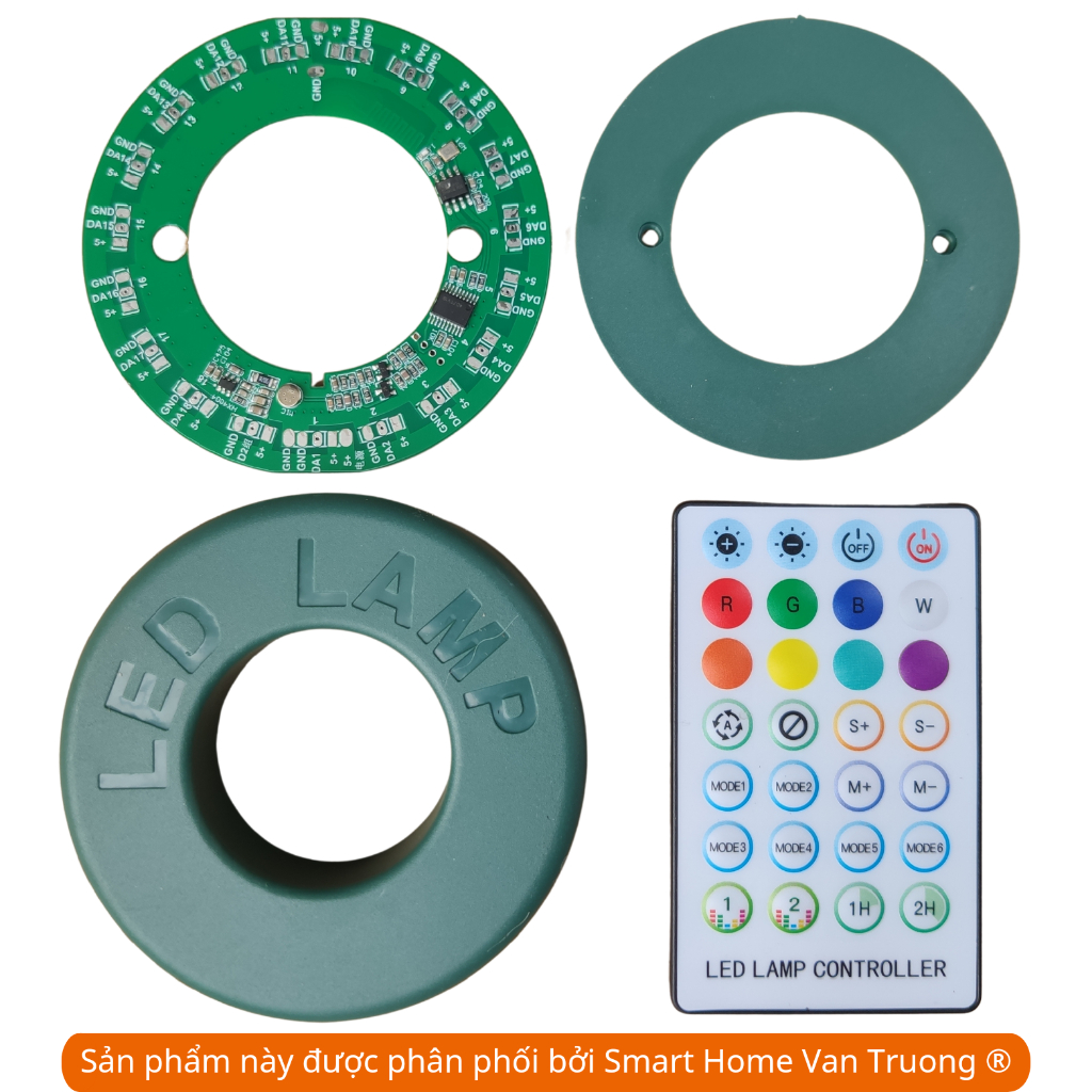 Điều khiển kèm mạch led cây thông noel LED ARGB full màu tầng chạy theo nhạc có APP