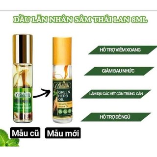 Dầu thảo dược nhân sâm Greenherb 8ml thái lan