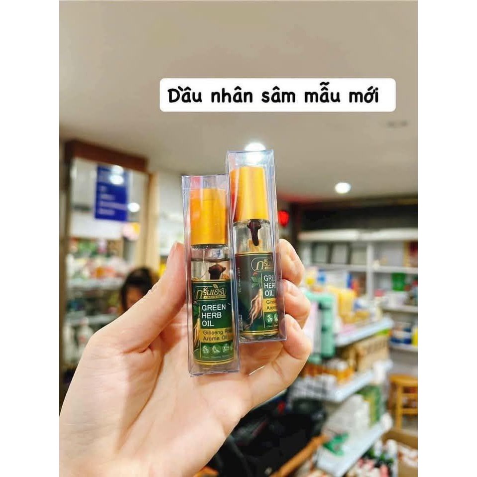 Dầu thảo dược nhân sâm Greenherb 8ml thái lan