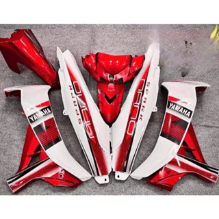  Dàn áo Sirius Trắng Phối Đỏ  Nạ 3 lỗ Ốp sihello dè Fi - Full 16 món nhựa đen nhám  Xem mô tả  