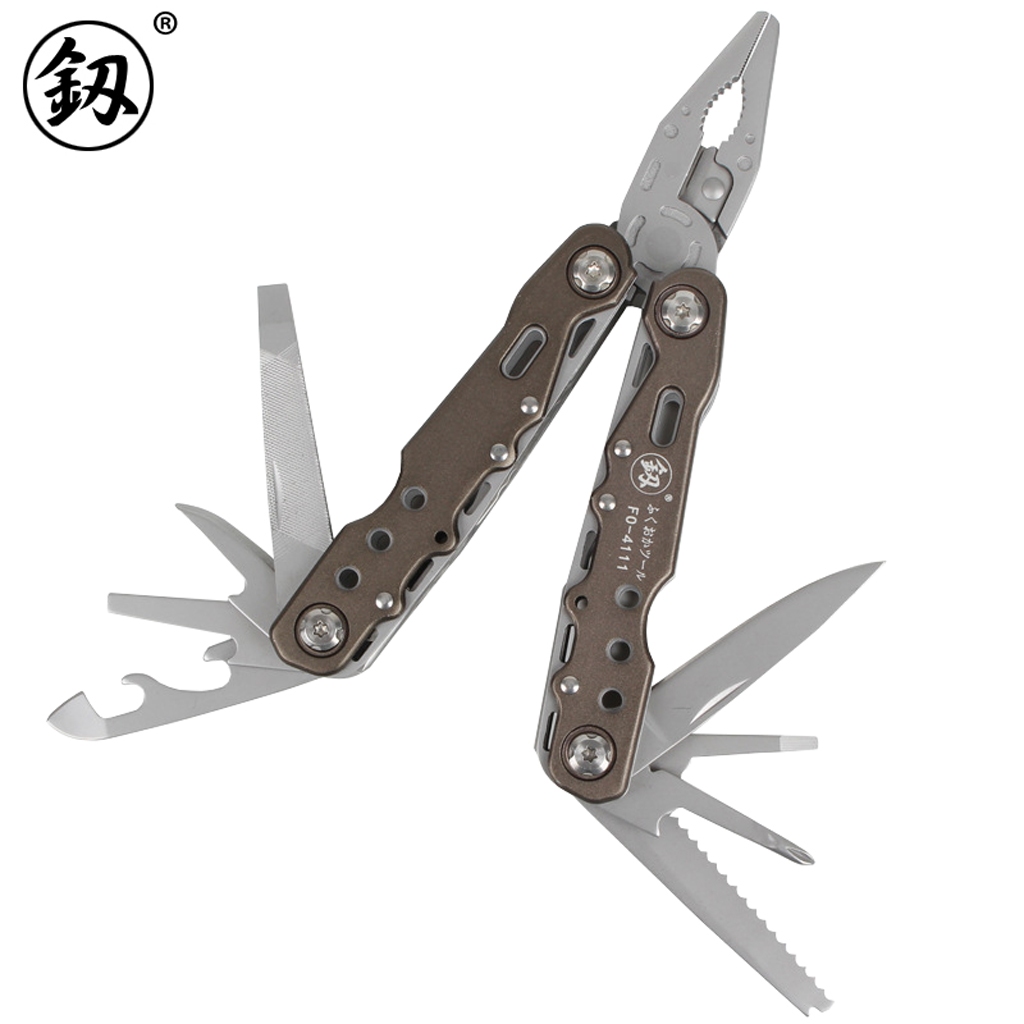 Kìm đa năng cao cấp Nhật Bản Fukuoka FO-4111, thép INOX 2CR13, thiết kế nhỏ gọn, cơ động, dụng cụ ED