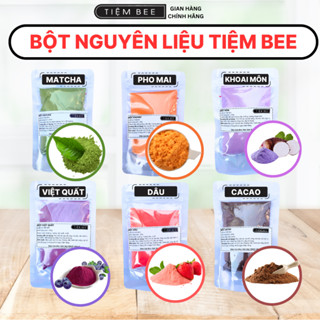 (100g) Bột dâu, việt quất, matcha, phô mai cam, socola, khoai môn Tiệm Của Bee Beekit, bột nguyên liệu nấu trà sữa