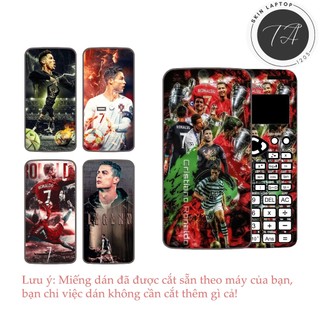  Miếng dán Decal skin dán máy tính Casio fx570 fx580 fx880,...in hình cầu thủ bóng đá - Ronaldo ver 2 