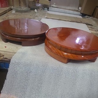 Đế gỗ tròn - Đế gỗ đặt bình ngâm cao cấp / đế bình ngâm / đế gỗ 20cm