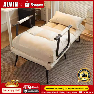 Ghế Lười Thư Giãn Ghế Bập Bênh Đôi Có Gác Chân, Ghế Sofa Lười Khung Thếp, Đêm Bông Cao Cấp