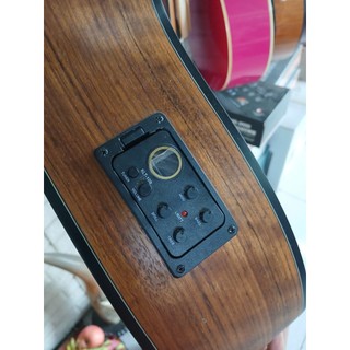 Đàn guitar Smiger gỗ walnut có EQ  [Tặng full phụ kiện]