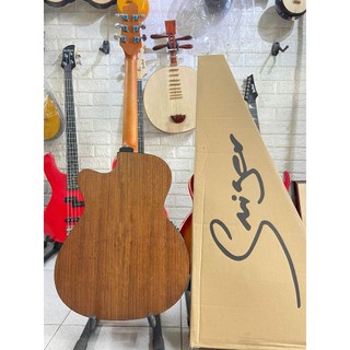 Đàn guitar Smiger gỗ walnut có EQ  [Tặng full phụ kiện]