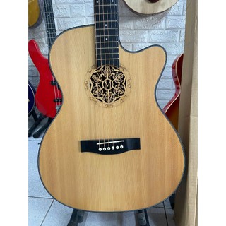 Đàn guitar Smiger gỗ walnut có EQ  [Tặng full phụ kiện]