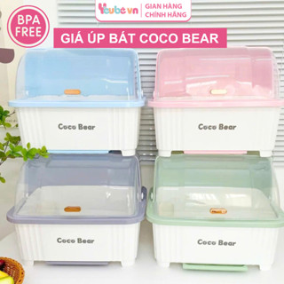 Giá Úp Chén Bát YEUBEVN Kệ Rổ Úp Bát Đũa Bình Sữa Đồ Ăn Dặm Cho Bé Có Nắp Đậy Khay Hứng Thoát Nước An Toàn Vệ Sinh