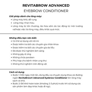 [Chính hãng] Serum mọc lông mày Revitabrow Advanced 3D - mẫu mới