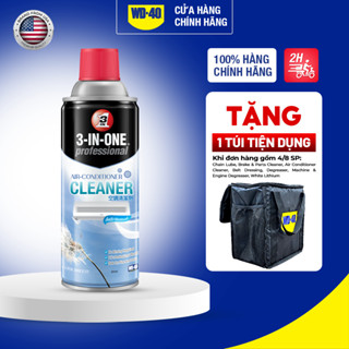 Chai Xịt Vệ Sinh Máy Lạnh 3 in 1 WD 40 Air Conditioner Cleaner Khử Khuẩn Vệ Sinh Điều Hoà 331ml