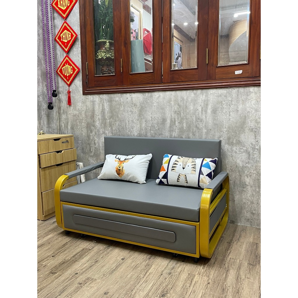 (Tặng KÈm Gối+Hộc Tủ)Ghế Sofa,Giường Sofa Gấp Gọn Đa Năng, Giường Ghế Sofa Bed Có Kết Hợp Hộc Tủ Chứa Đồ TIện Dụng. | BigBuy360 - bigbuy360.vn