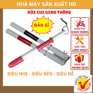 Gậy nhựa giao thông đen, đỏ. Gậy giao thông phản quang. siêu nhẹ