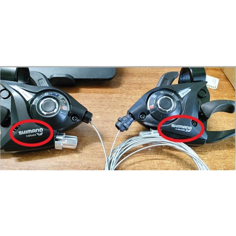 tay đề tay phanh xe đạp  SHIMANO bấm 3x7, 3x8  Speed