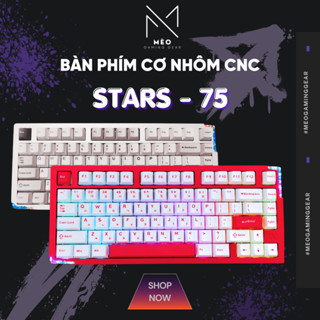 Bàn phím cơ Stars 75 - Full nhôm CNC - LED RGB - Plate FR4 - Thiết kế "Kén Vỡ" - QMK/VIA