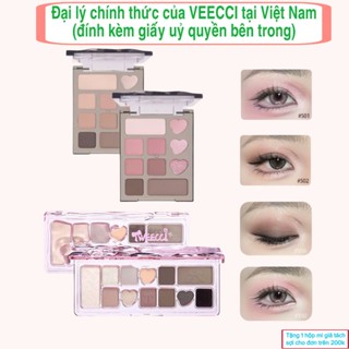 Bảng phấn mắt VEECCI 10 ô mini 4,2g và 11 ô 9,3g mềm mịn, dễ tán, ánh ngọc trai lì, bền màu, lâu trôi