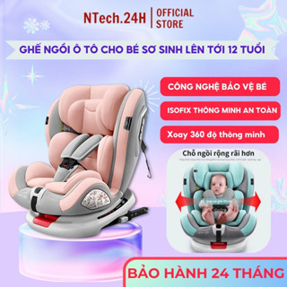 Ghế ngồi ô tô cho trẻ sơ sinh đến 12 tuổi - tiêu chuẩn châu âu isofix, chất liệu không gây kích ứng an toàn cho da bé