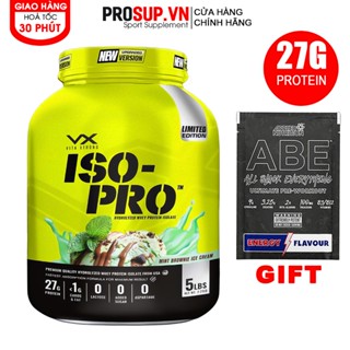 ISO PRO 5lbs(2,27kg) VitaXtrong 100% Hydrolyzed Whey Protein isolate hấp thụ siêu nhanh hổ trợ tăng cơ giảm mỡ