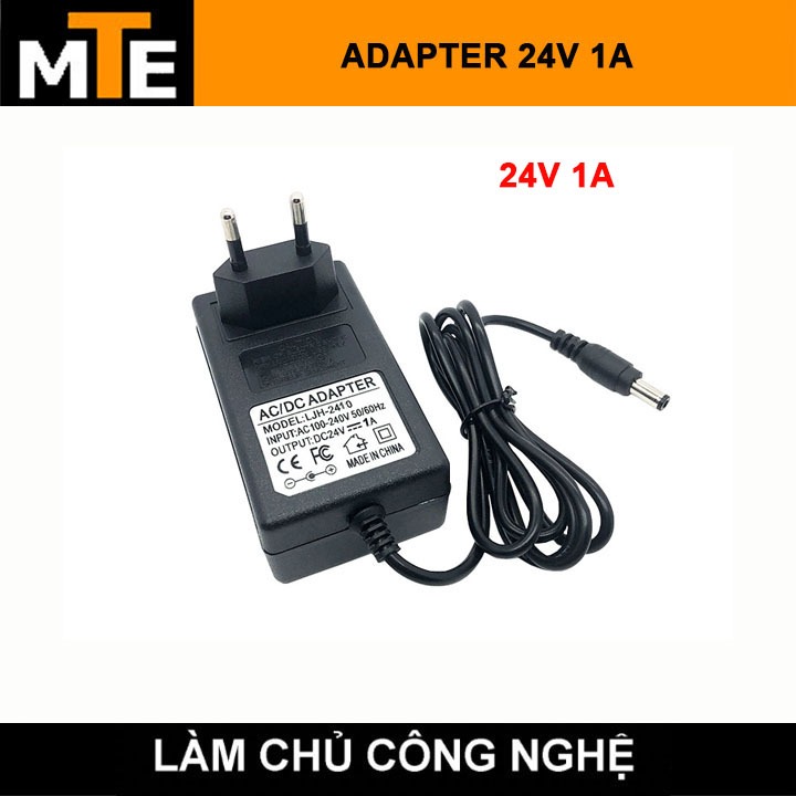 Nguồn adapter 24V 1A jack DC 5.5 * 2.1 mm