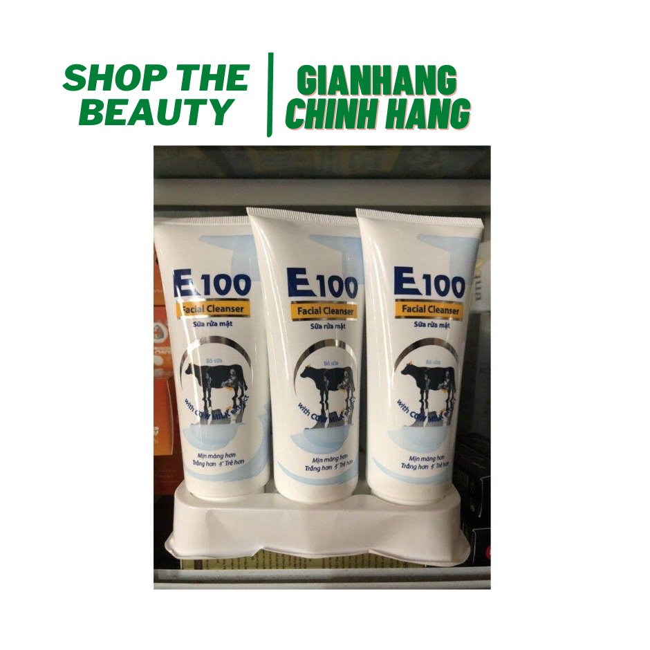 Sữa Rửa Mặt Mịn Màng E100 Bò