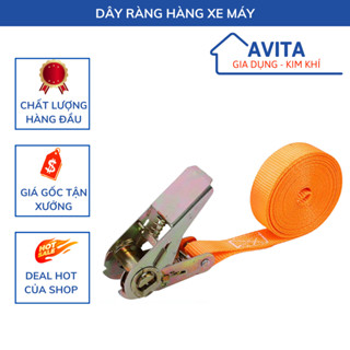 DÂY CHẰNG HÀNG CÓ MÓC, ràng hàng xe máy dài 3M- 8M trọng tải lớn 800kg