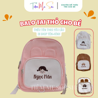  Balo Tai Thỏ Balo Mẫu Giáo Balo Đi Chơi Thêu Tên Miễn Phí Theo Yêu Cầu Phong Cách Hàn Quốc 