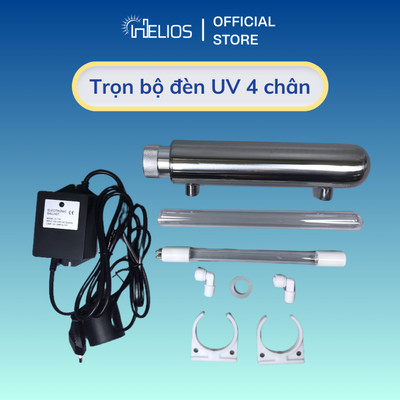 Bộ đèn dùng đèn UV 6W 4 chân 4 đầu cắm diệt khuẩn dùng cho máy lọc nước Karofi, Kangaroo,...