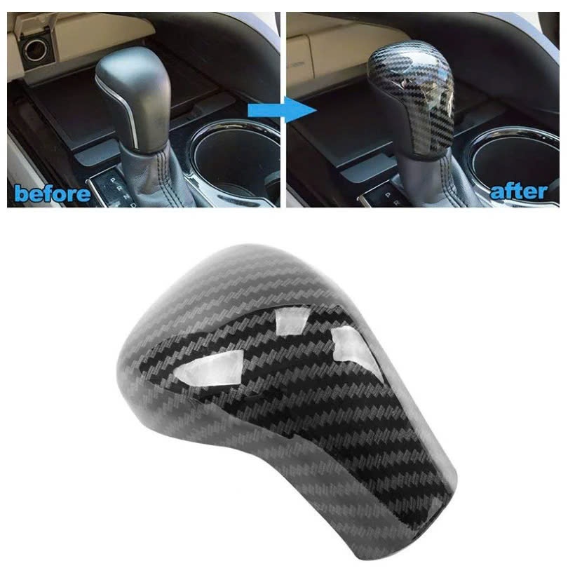 Ốp cần số Toyota Cross, Altis, Camry 2022 2023 2024 - mẫu carbon