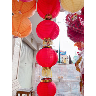 LỒNG ĐÈN VẢI TRÒN TREO TẾT