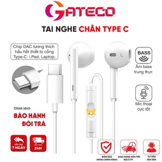 Tai nghe Type C dành cho 16 pro max 17prm 15prm và Samsung Xiaimi Oppo cổng type C C nghe gọi đầy đủ bass hay nghe nhạc