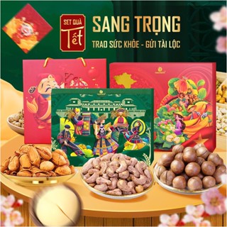 Set quà tặng sang trọng TANU NUTS, hộp quà hạt dinh dưỡng các loại tặng khách hàng