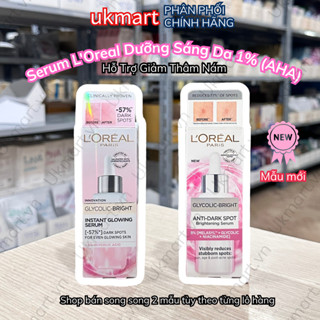 Serum Glycolic Melasyl 8% [Melasyl+Glycolic+Niacinamide] dưỡng sáng da, mờ thâm mụn nám Loreal Paris