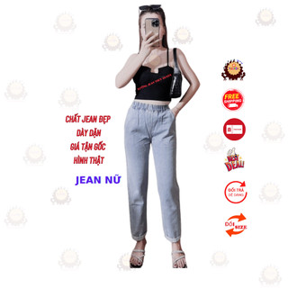 quần jean nữ dáng baggy, quần bò nữ lửng 9 tấc phối thời trang nhiều mẫu phù hợp dáng người thấp nh5