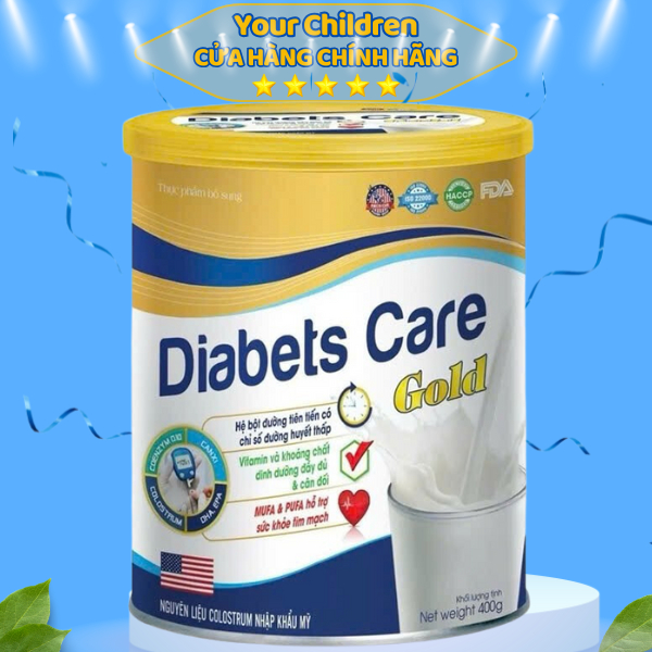 [ Hộp 900g] Sữa tiểu đường DIABETS CARE GOLD - dinh dưỡng cho người tiểu đường tăng cường sức khỏe [