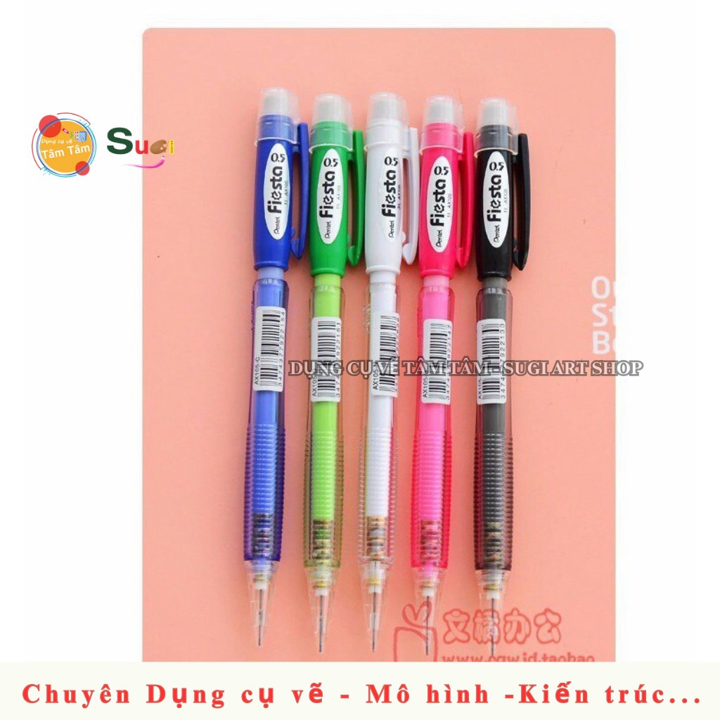 Chì bấm 0.5 Pentel Fiesta AX105 - Bút chì kim  0.5mm Pentel Ax105
