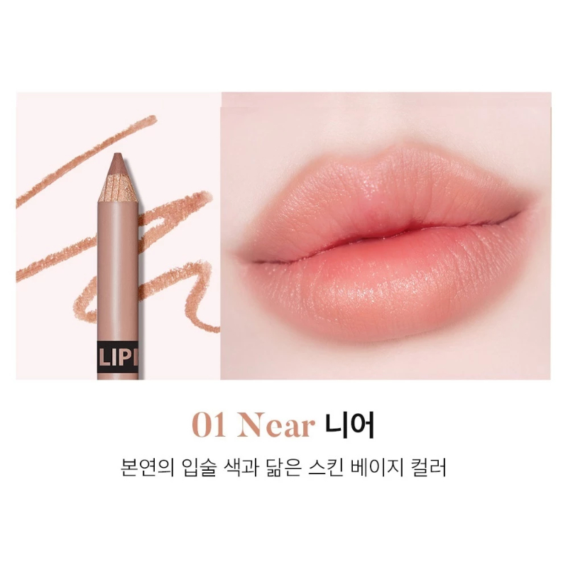 Chì Kẻ Viền Môi The Saem Cover Perfection Lip Pencil 2g (Kèm đồ gọt)
