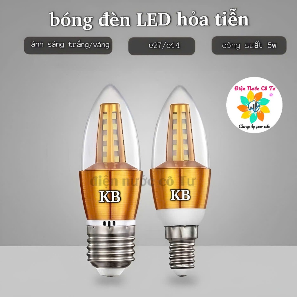 Bóng Đèn Led Hỏa Tiễn Led Nến 5W E14/E27