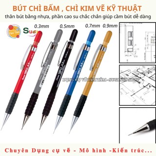 Chì bấm pentel 0.3 / 0.5 / 0.7 / 0.9mm - pentel a3 - chì cơ khí