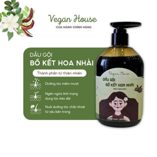 vegan.house Dầu gội bồ kết hoa nhài kích thích mọc tóc nhanh cân bằng độ ẩm cho da đầu chất lượng cao cấp 500ml