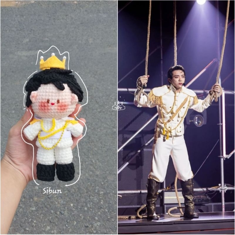Doll len anh tài Soobin (Sibun) outfit hoàng tử | Doll len Anh trai vượt ngàn chông gai