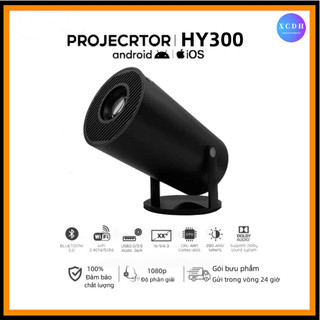  XCDH | Máy chiếu mini HY300pro full HD Android 11.0 Projector 4K Bluetooth projection Kết nối điện thoại laptop máy tính 