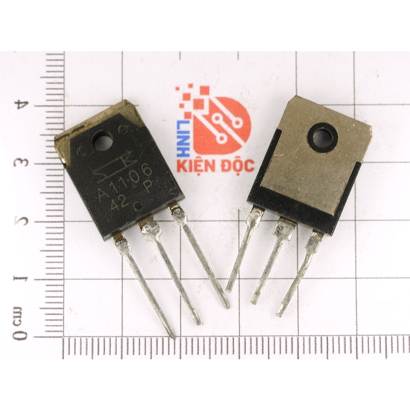 [Combo 2 cặp] Transistor 2SA1106(A1106-PNP) và 2SC2581(C2581-NPN) 10A/140V TO-3P(Tháo máy)