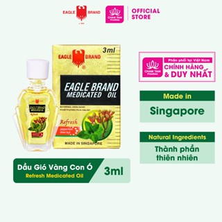 Dầu Gió Vàng Con Ó 3ml – Sảng Khoái Tinh Thần, Xua Tan Mệt Mỏi