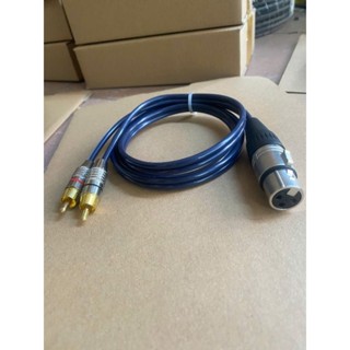 Dây jack canon cái ra 2 AV/ bông sen dài 0.5m-1m-3m-5m, giá 1 sợi