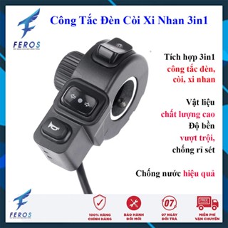 Cụm công tắc đèn còi xi nhan chống nước 3 trong 1 xe điện M133
