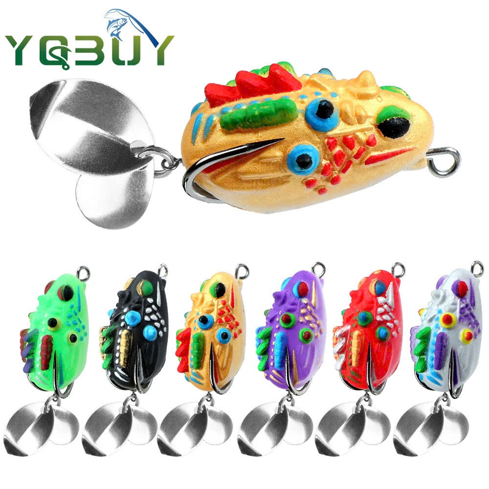 Mồi câu lure Nhái hơi sấm sét Thái 2 thìa 3.5cm/ 5.4g, nhái hơi thái 2 thìa chuyên câu lure cá lóc, 