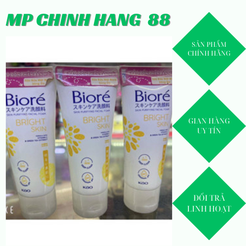 BIORÉ Sữa Rửa Mặt Thanh Lọc Da – Sáng Da 100g.50G