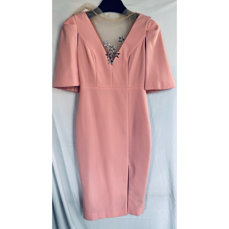 Đầm Elise Hồng sz S, new 99%
