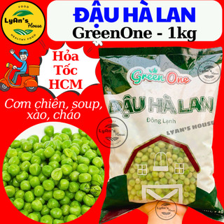 [Hỏa Tốc HCM] 1KG ĐẬU HÀ LAN NHẬP KHẨU, rau củ tươi cấp đông, hợp món cơm chiên dương châu xào soup cháo GreenOne LyAn